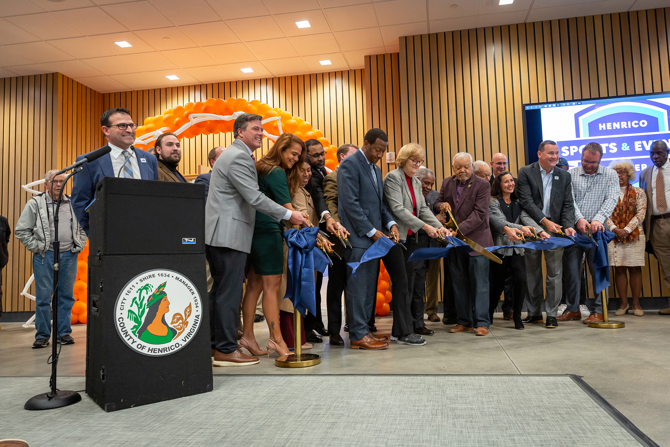 Ribbon-cutting at Sports & Events Center