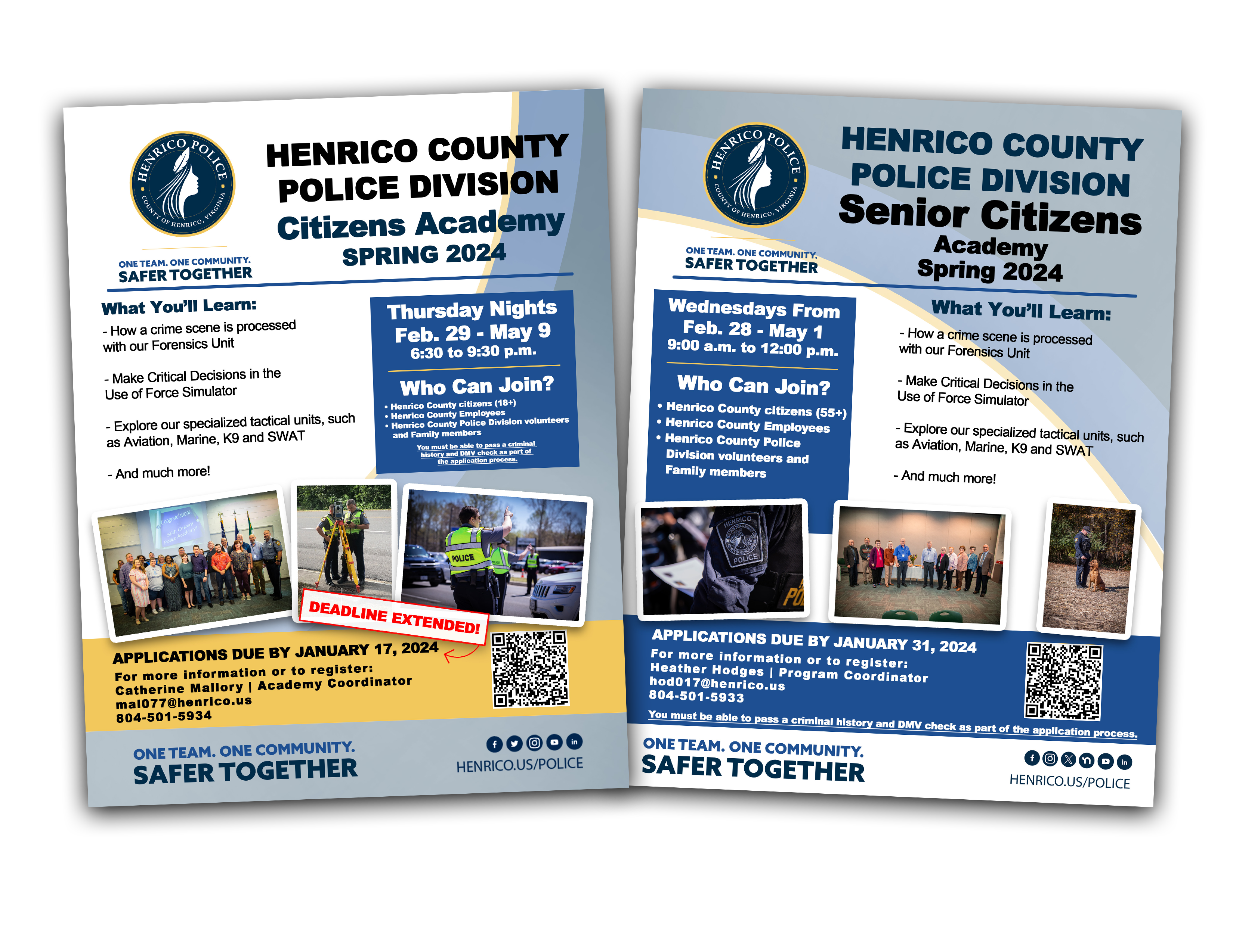 Citizen And Senior Citizen Police Academy 2024 Fliers Extended