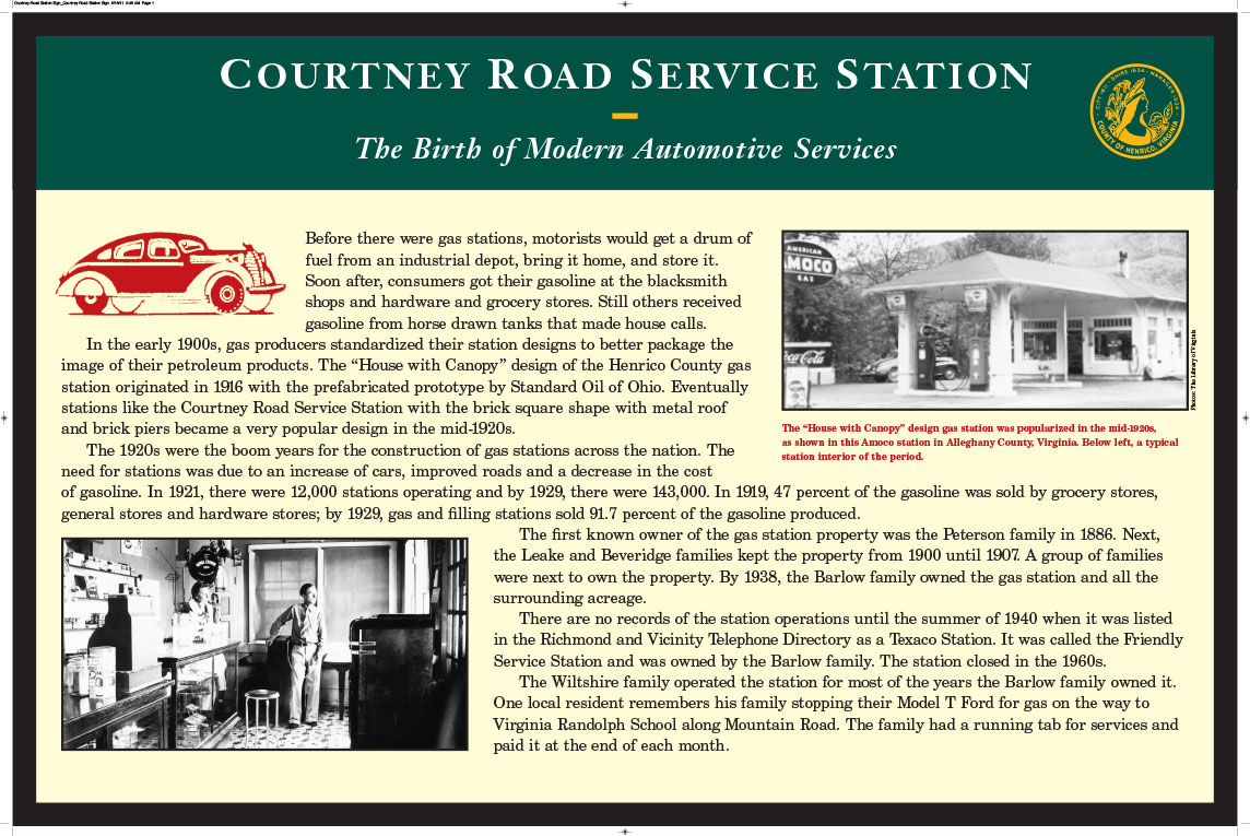 Courtney Road Station Sign
