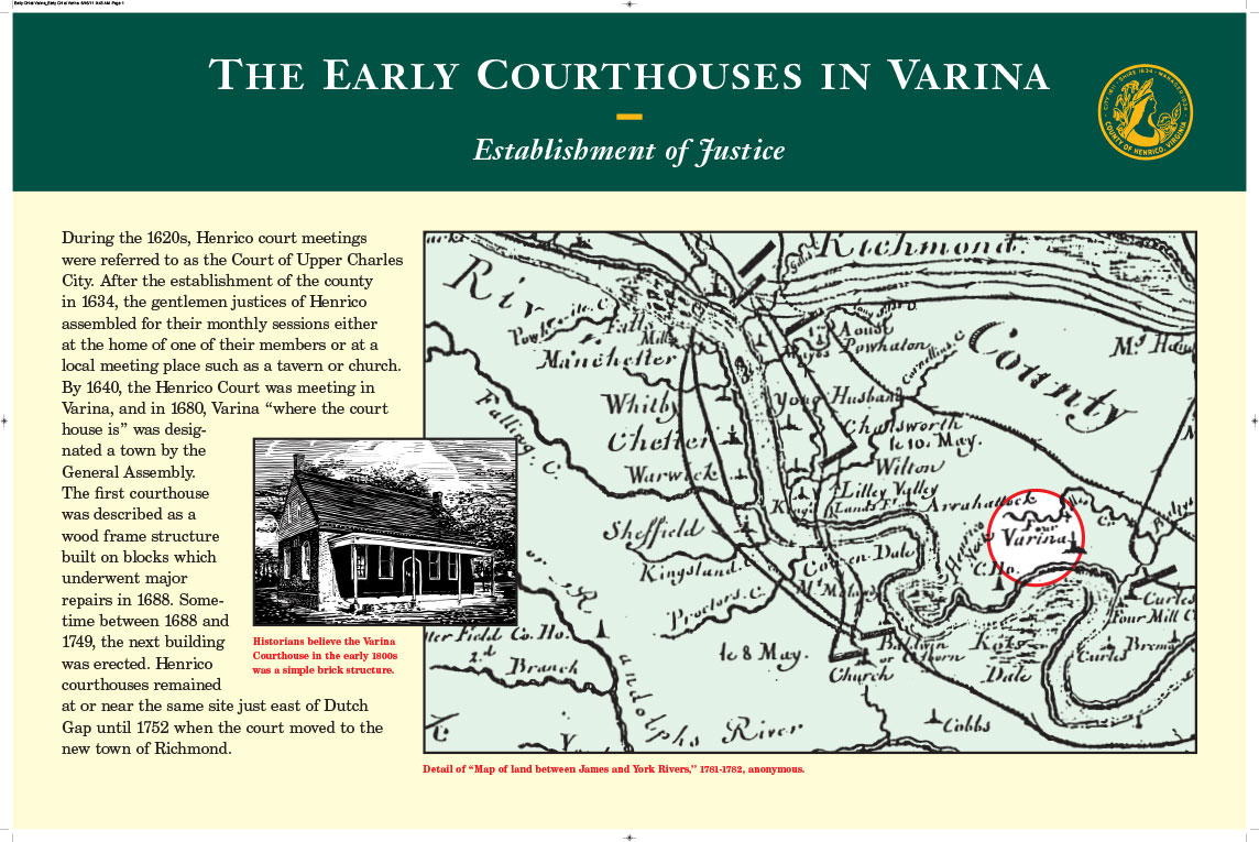 The Early Courthouses in Varina-Establishment of Justice photo