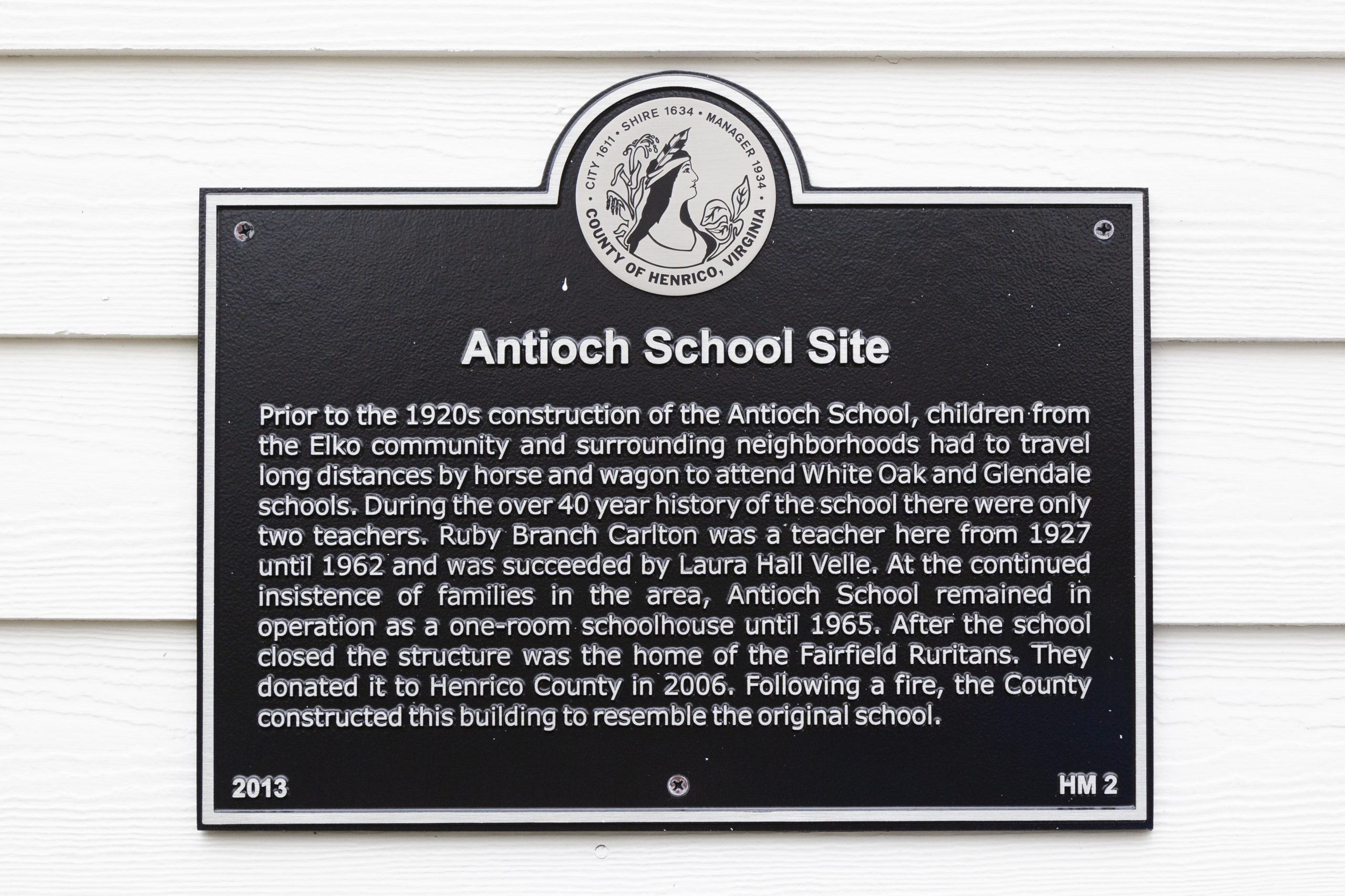 Antioch School Historic Marker
