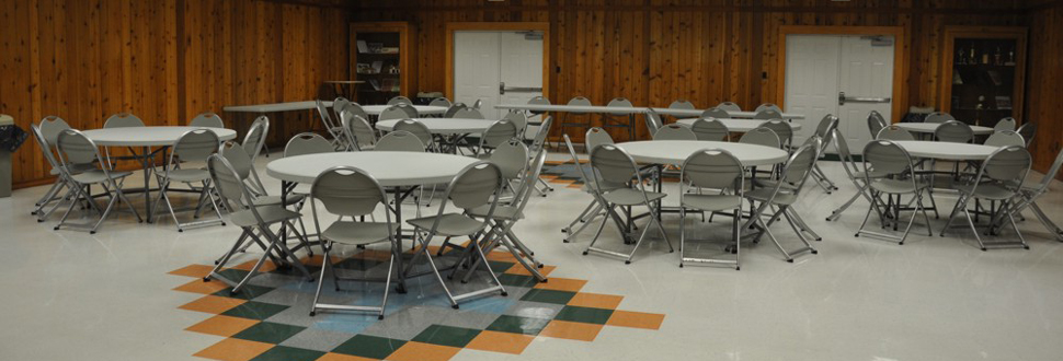 Hunton Community Center Interior Tables