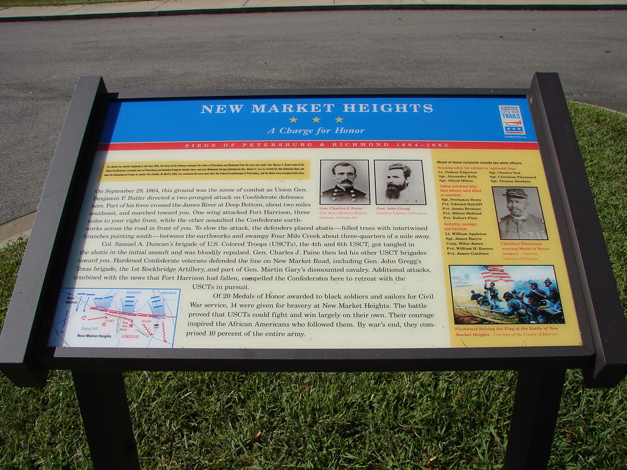 New Market Heights Henrico Civil War Trail Marker