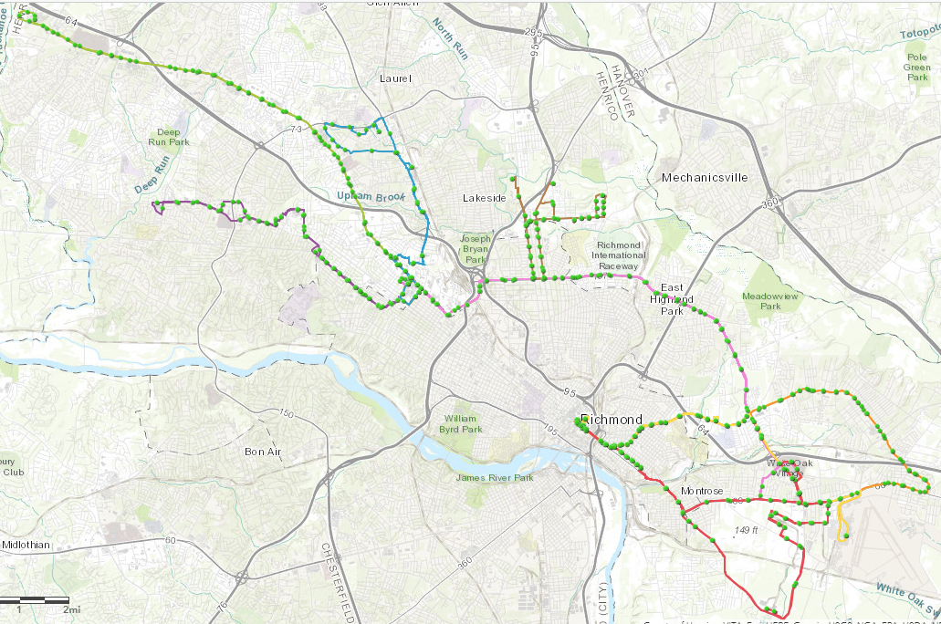 go to map of GRTC routes in Henrico with expanded service