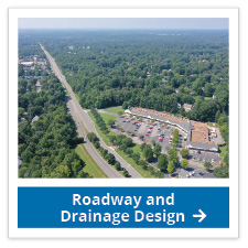 Roadway and drainage design link