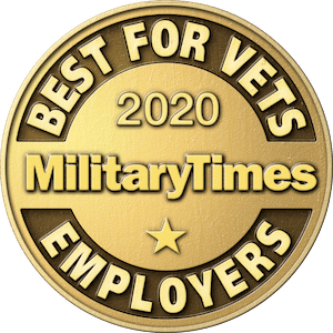 2020 Military Times Best for Vets Employer Emblem. 