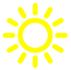 Sunny weather icon